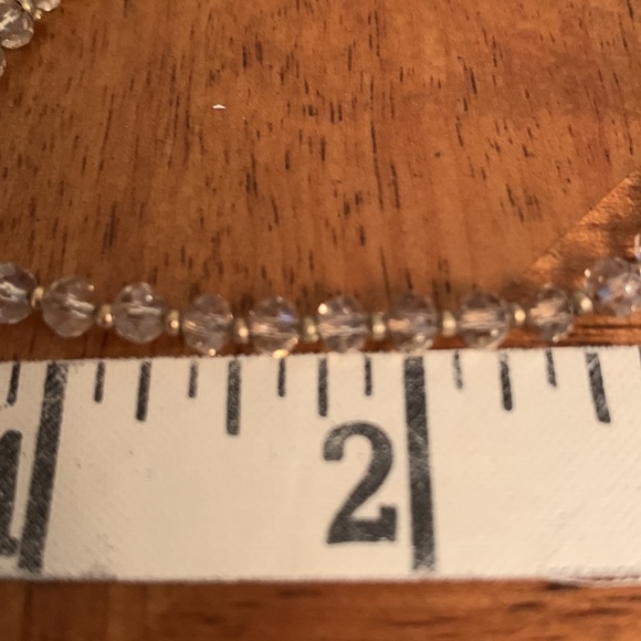 Beaded Neutral Tone Necklace with Gold Tone Tiny Accent Beads - Picture 9 of 9